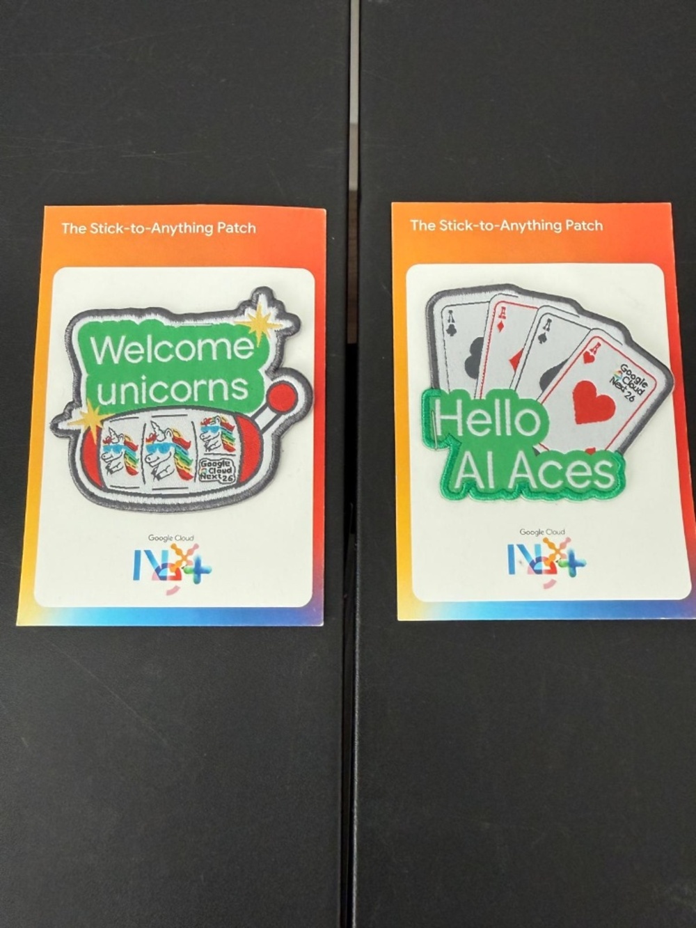 BRAND NEW Google Cloud Next - Stick to Anything Patch - LOT OF 2